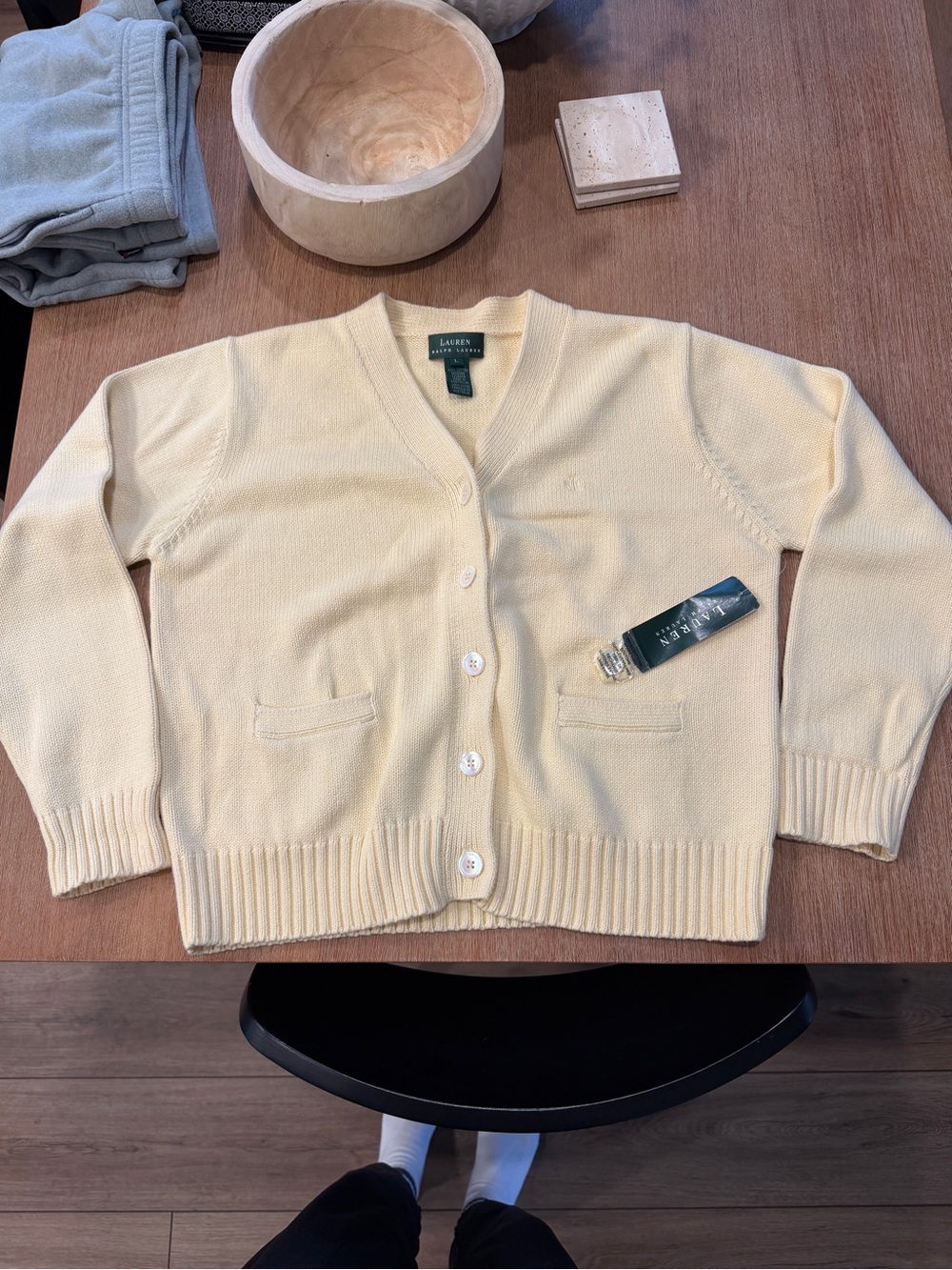 Lauren Ralph Lauren Banana Cream Cardigan